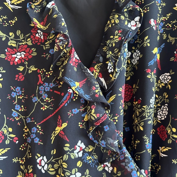 Madewell Finch Floral Wrap Dress - Picture 6 of 7